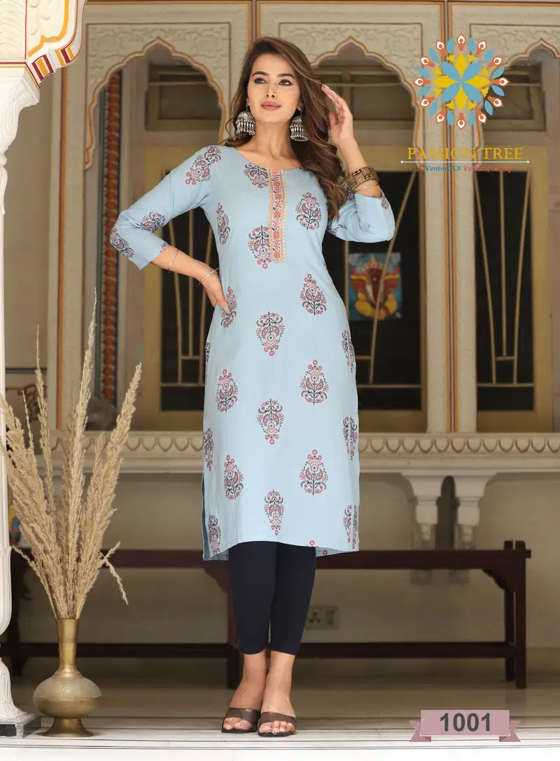 Albeli Vol 1 By Passion Tree Embroidery Designer Kurtis
